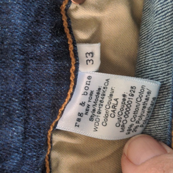 NWOT rag & bone Nina High-Rise Ankle Flare Size 33 - Picture 9 of 9